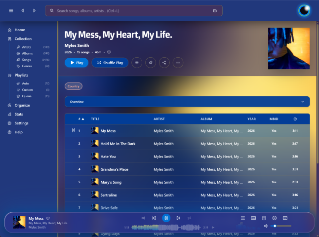 Luminous Music Player theme preview 1