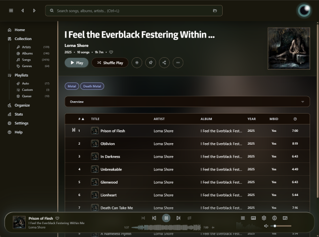 Luminous Music Player theme preview 4