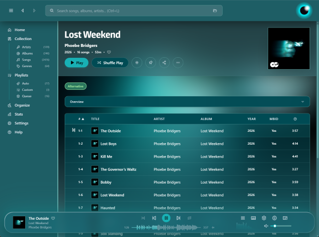 Luminous Music Player theme preview 6